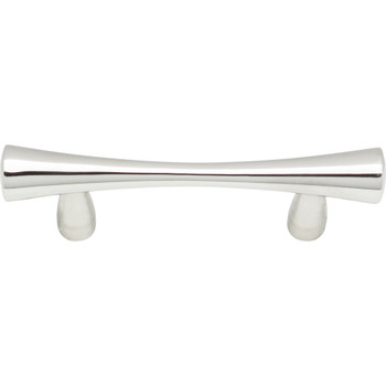 Atlas Homewares, Stainless Steel, 2 1/2" (64mm) Bar Pull, Polished Stainless Steel