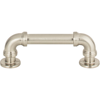 Atlas Homewares, Steam Punk, 3" Straight Pull, Brushed Nickel