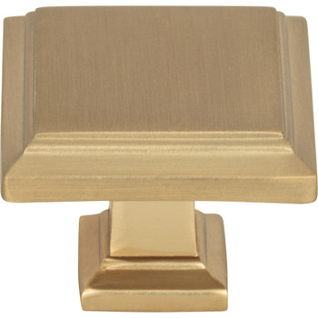 Atlas Homewares, Sutton Place, 1 1/4" Square Knob, Champagne