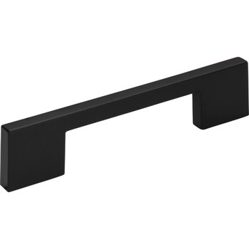 Atlas Homewares, Thin Square, 5 1/16" (128mm) Square Ended Pull, Matte Black - alt view 1