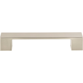 Atlas Homewares, Wide Square, 5 1/16" (128mm) Square Ended Pull, Brushed Nickel