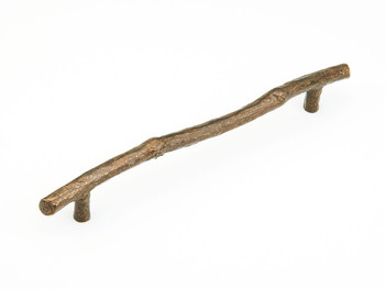 Schaub and Company, Mountain, 12" (305mm) Twig Bar Pull, Antique Bronze