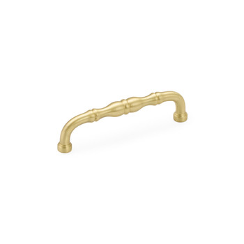 Schaub and Company, Colonial, 4" Straight Pull, Satin Brass