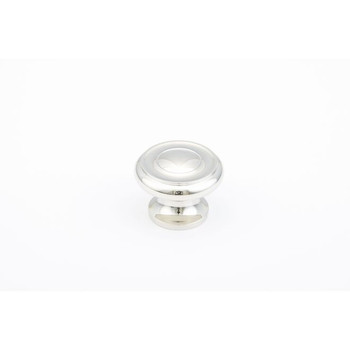 Schaub and Company, Traditional, 1 1/2" Round Knob, Polished Nickel