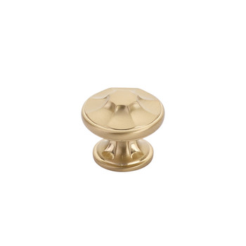 Schaub and Company, Empire, 1 3/8" Round Knob, Signature Satin Brass