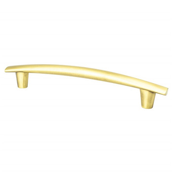 Berenson, Meadow, 6 5/16" (160mm) Curved Bar Pull, Satin Gold