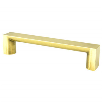 Berenson, Elevate, 5 1/16" (128mm) Square Ended Pull, Satin Gold