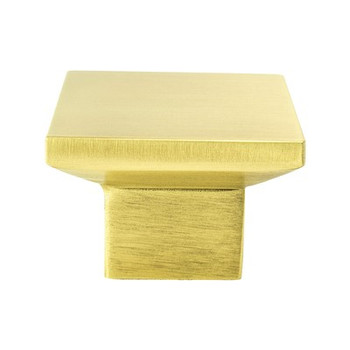 Berenson, Elevate, 1 9/16" Square Knob, Satin Gold