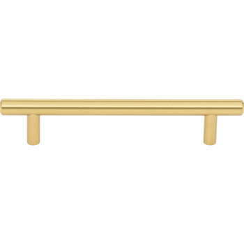 Elements, Naples, 5 1/16" (128mm), 6 15/16" Total Length Bar Pull, Brushed Gold - alternate view 1