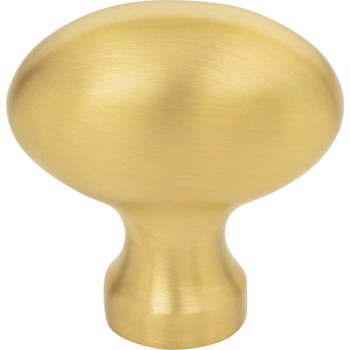 Jeffrey Alexander, Lyon, 1 9/16" Oval Knob, Brushed Gold - alternate view