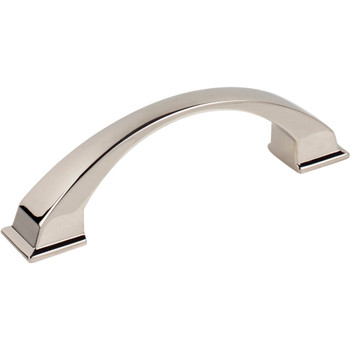 Jeffrey Alexander, Roman, 3 3/4" (96mm) Curved Pull, Polished Nickel