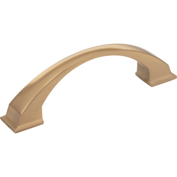 Jeffrey Alexander, Roman, 3 3/4" (96mm) Curved Pull, Satin Bronze