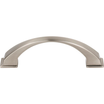 Jeffrey Alexander, Roman, 3 3/4" (96mm) Curved Pull, Satin Nickel - alternate view 1