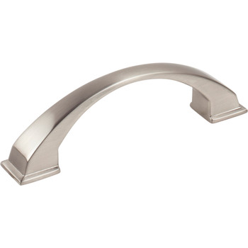 Jeffrey Alexander, Roman, 3 3/4" (96mm) Curved Pull, Satin Nickel