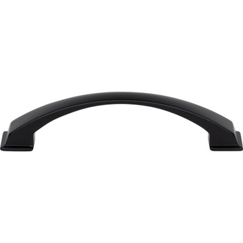 Jeffrey Alexander, Roman, 5 1/16" (128mm) Curved Pull, Matte Black - alternate view 1