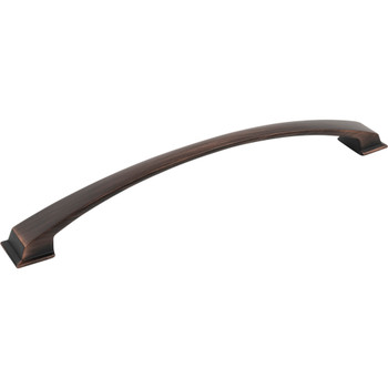 Jeffrey Alexander, Roman, 12" (305mm) Curved Appliance Pull, Brushed Oil Rubbed Bronze