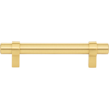 Jeffrey Alexander, Key Grande, 3 3/4" (96mm) Bar Pull, Brushed Gold - alternate view 1