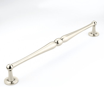 Schaub and Company, Atherton, 15" Plain Footplate Straight Pull, Polished Nickel