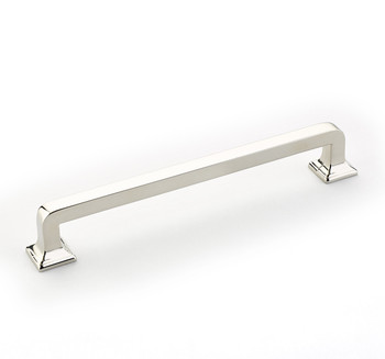 Schaub and Company, Menlo Park, 6" Straight Pull, Polished Nickel