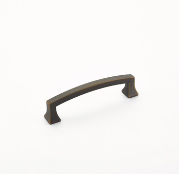 Schaub and Company, Menlo Park, 4" Curved Pull, Ancient Bronze