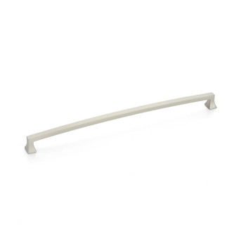 Schaub and Company, Menlo Park, 12" (305mm) Curved Pull, Satin Nickel