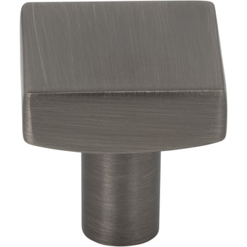 Jeffrey Alexander, Dominique, 1 1/8" Square Knob, Brushed Pewter - alternate view 1