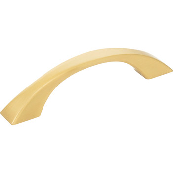 Jeffrey Alexander, Philip, 3 3/4" (96mm) Curved Pull, Brushed Gold