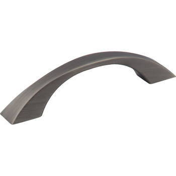 Jeffrey Alexander, Philip, 3 3/4" (96mm) Curved Pull, Brushed Pewter