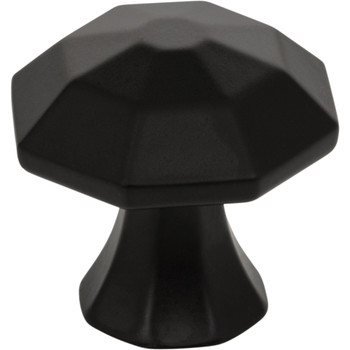 Jeffrey Alexander, Wheeler, 1 1/4" Round Knob, Matte Black