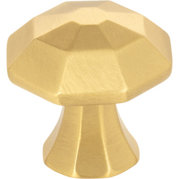 Jeffrey Alexander, Wheeler, 1 1/4" Round Knob, Brushed Gold