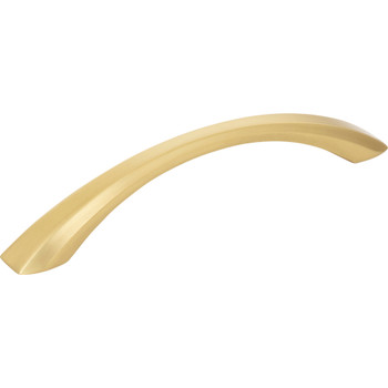 Jeffrey Alexander, Wheeler, 5 1/16" (128mm) Curved Pull, Brushed Gold