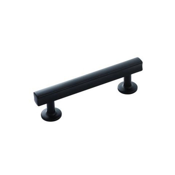 Belwith Hickory, Woodward, 3 3/4" (96mm) Bar Pull, Matte Black