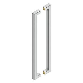 Deltana, 24" Contemporary Back-to-Back Pull, Polished Stainless