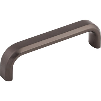 Top Knobs, Ellis, Telfair, 3 3/4" (96mm) Straight Pull, Ash Gray - Angle View