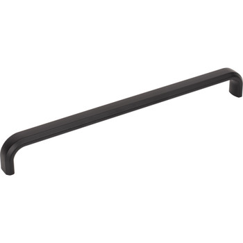 Top Knobs, Ellis, Telfair, 8 13/16" (224mm) Straight Pull, Flat Black - Angle View