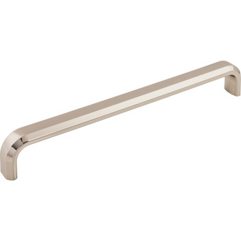 Top Knobs, Ellis, Telfair, 12" (305mm) Straight Appliance Pull, Polished Nickel - Angle View