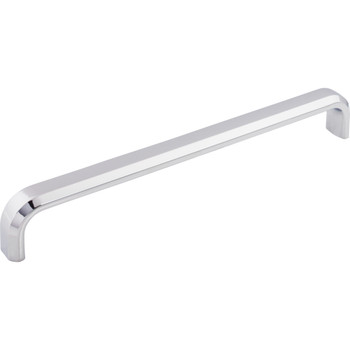 Top Knobs, Ellis, Telfair, 12" (305mm) Straight Appliance Pull, Polished Chrome - Angle View