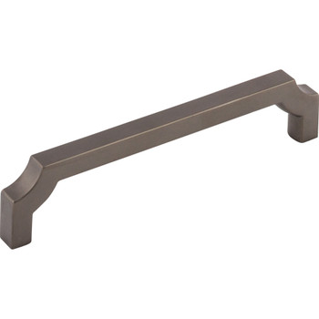 Top Knobs, Ellis, Davenport, 5 1/16" (128mm) Straight Pull, Ash Gray - Angle View