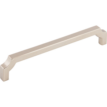 Top Knobs, Ellis, Davenport, 6 5/16" (160mm) Straight Pull, Polished Nickel - Angle View