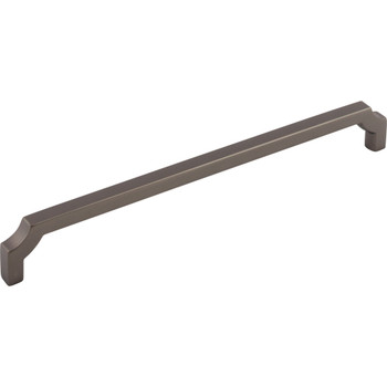 Top Knobs, Ellis, Davenport, 8 13/16" (224mm) Straight Pull, Ash Gray - Angle View