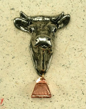 Anne at Home, Cow with Bell Knob - shown in #8 finish
