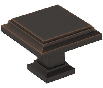 Amerock, Appoint, 1 1/4" Square Knob, Oil Rubbed Bronze