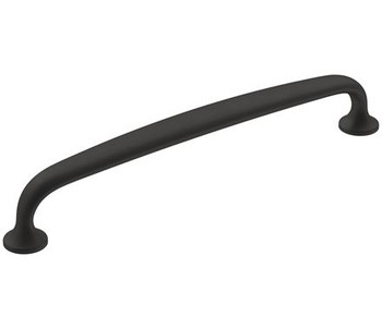 Amerock, Renown, 6 5/16" (160mm) Curved Pull, Matte Black