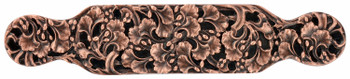 Notting Hill, Florals and Leaves, Florid Leaves, 5" Large Straight Pull, Antique Copper