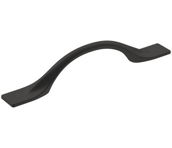 Amerock, Uprise, 3 3/4" (96mm) Curved Pull, Matte Black