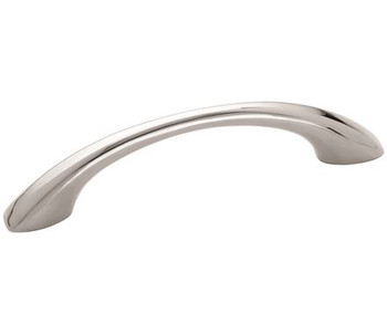 Amerock, Everyday Basics, Vaile, 3 3/4" (96mm) Curved Pull, Polished Chrome