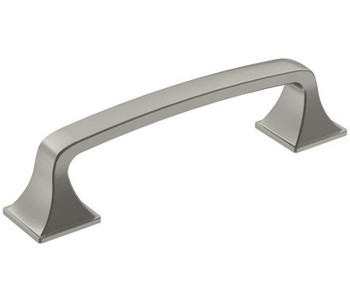 Amerock, Ville, 3 3/4" (96mm) Curved Pull, Satin Nickel