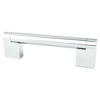 Berenson, Contemporary Advantage Three, 3 3/4" (96mm) Straight Pull, Polished Chrome