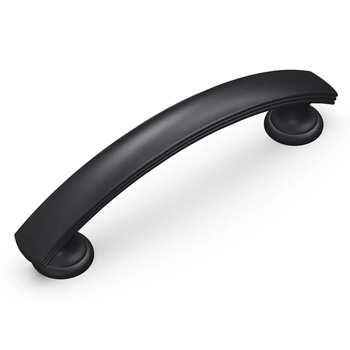 Belwith Hickory, American Diner, 3" Curved Pull, Matte Black
