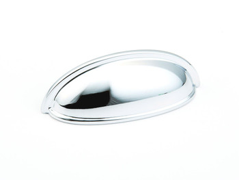 Schaub and Company, Traditional, 3" (3 3/4" Total Length) Cup Pull, Polished Chrome